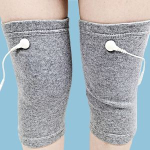 Conductive knee garment (One-piece weaving）