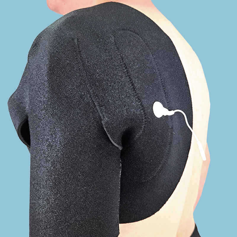Conductive shoulder garments
