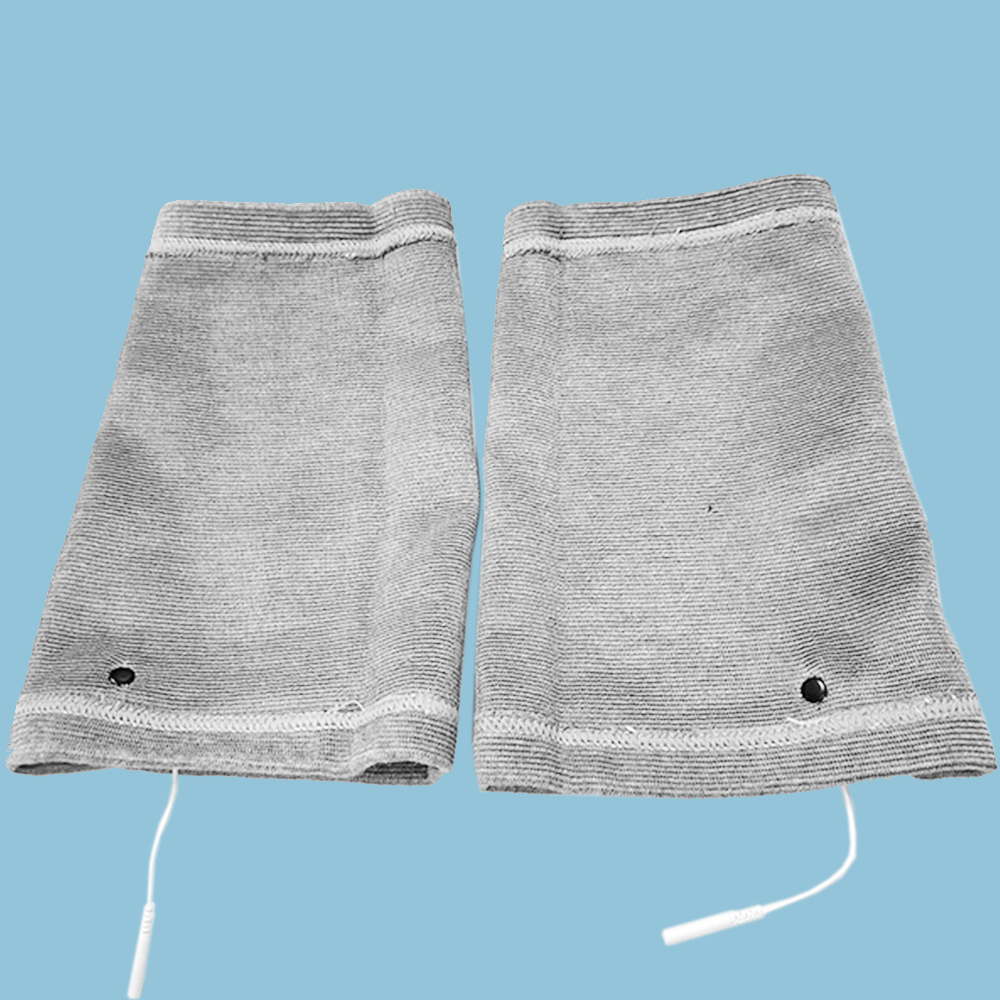 Conductive knee garment (One-piece weaving）