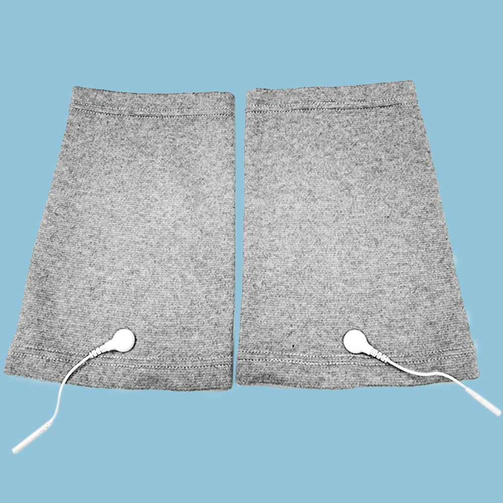 Conductive knee garment (One-piece weaving）